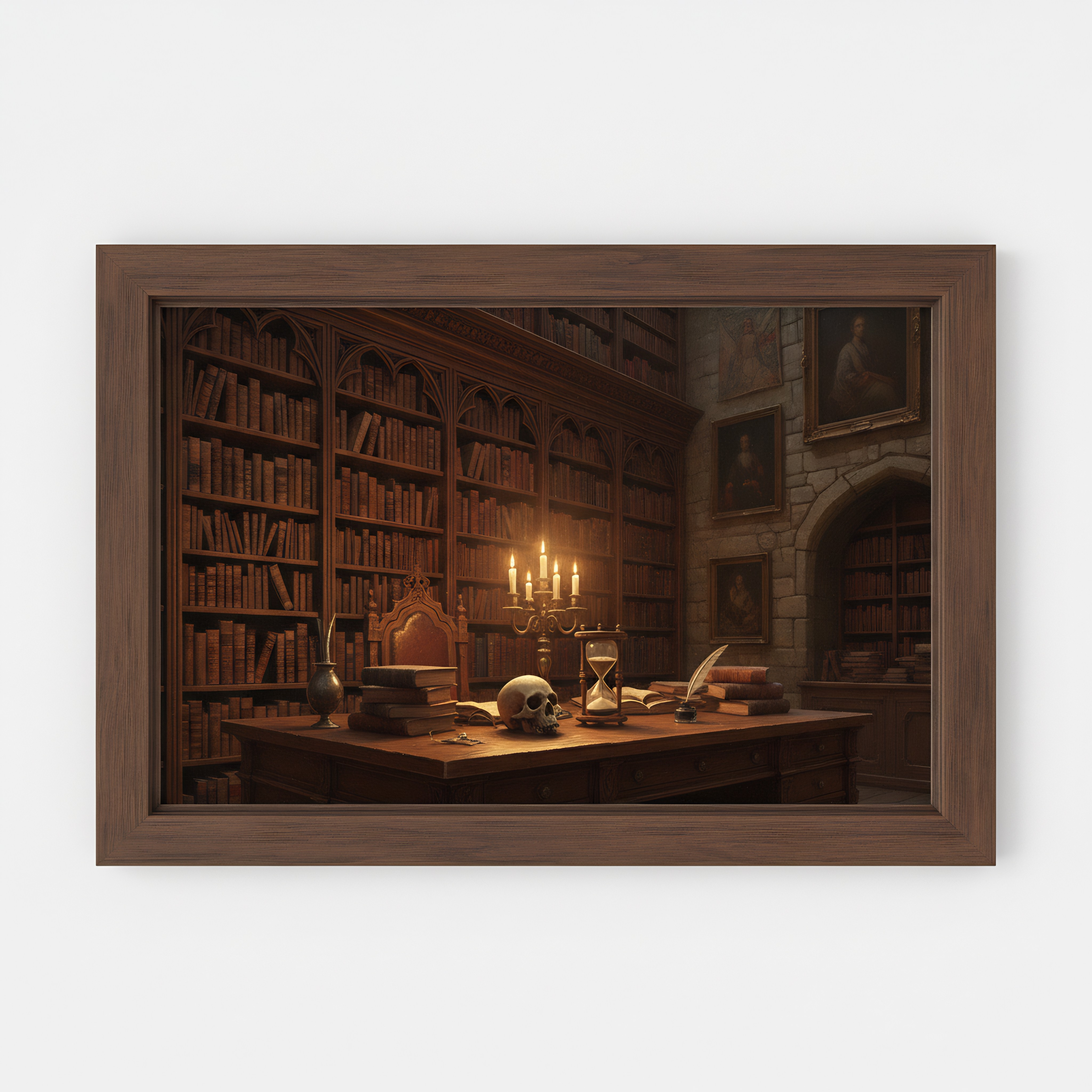 Die Bibliothek der Geheimnisse – Digitales Kunstbild