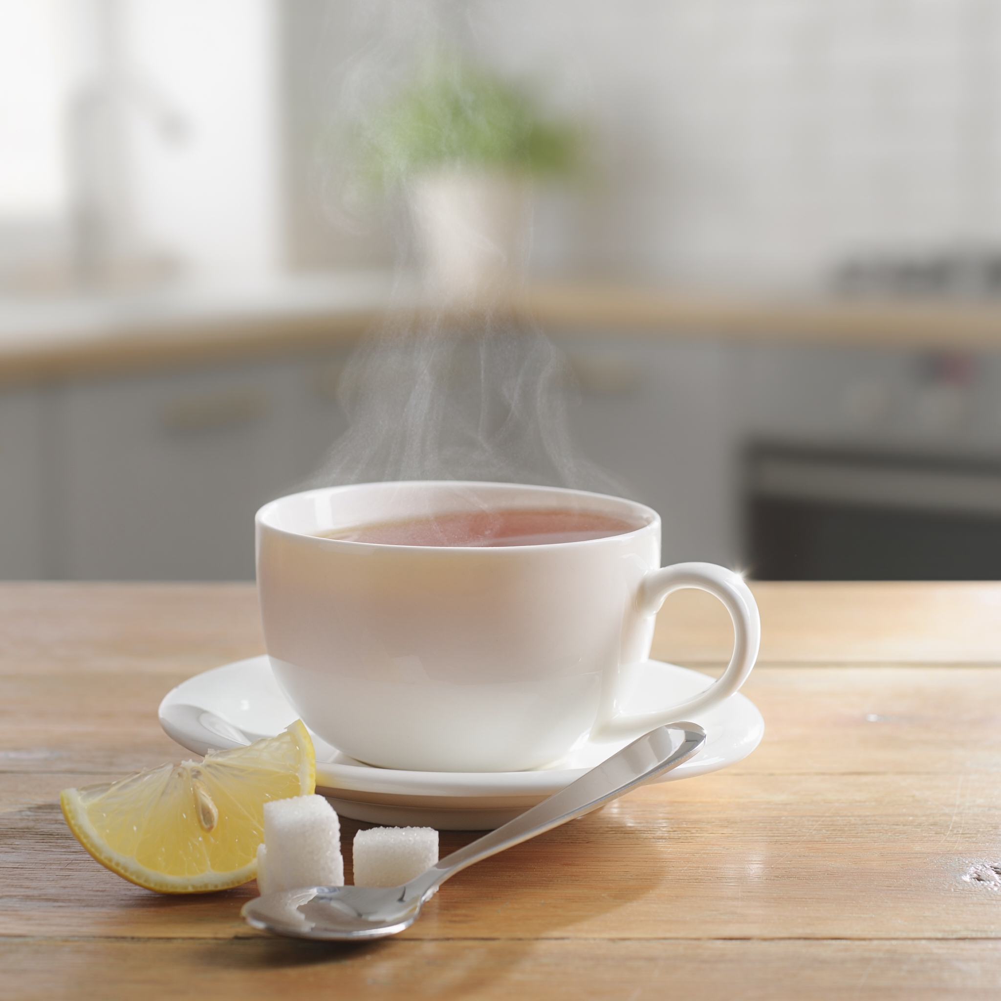 Heiße Tasse Tee – Digitales Kunstbild