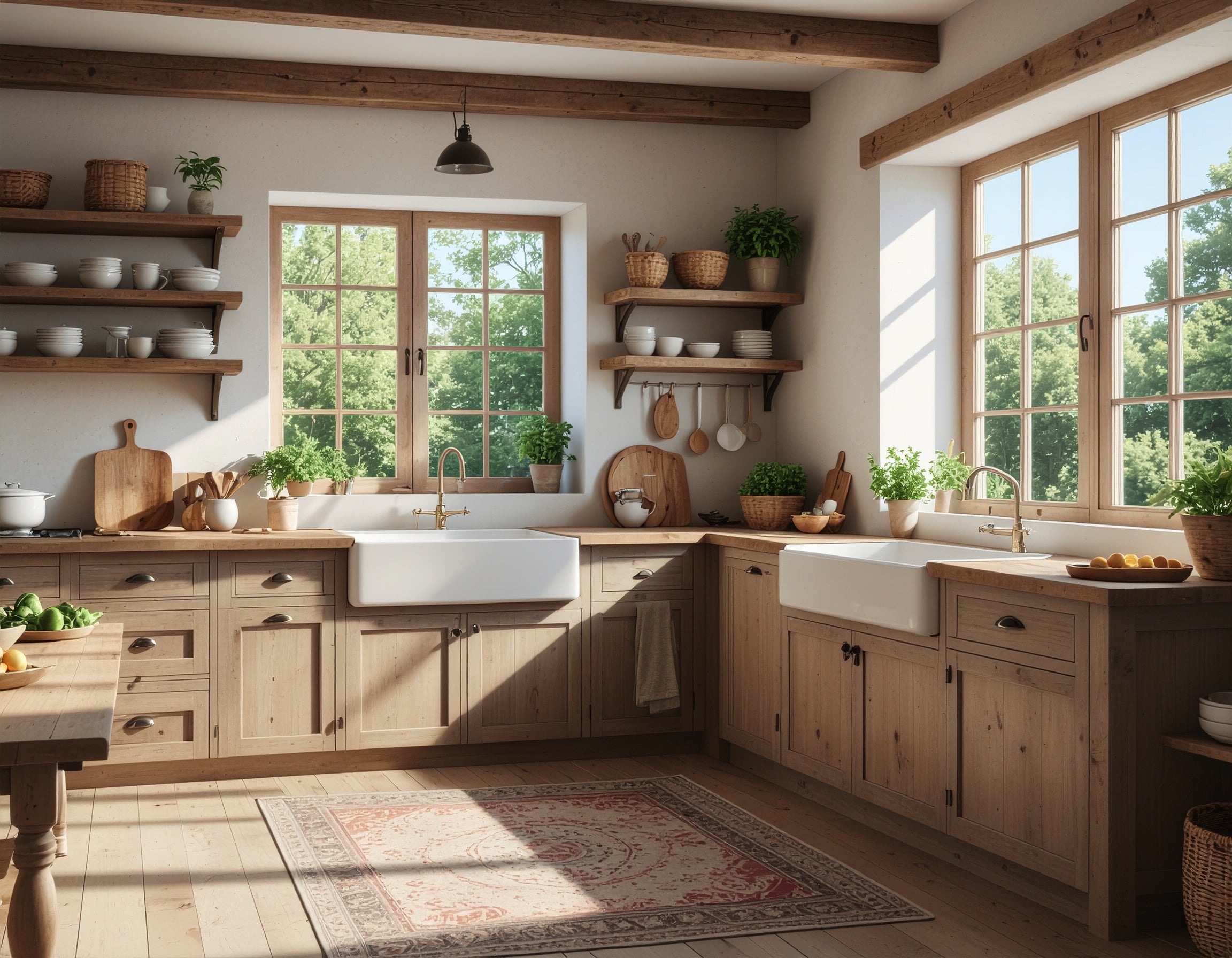 Rustikale Landküche – Digitales Kunstbild