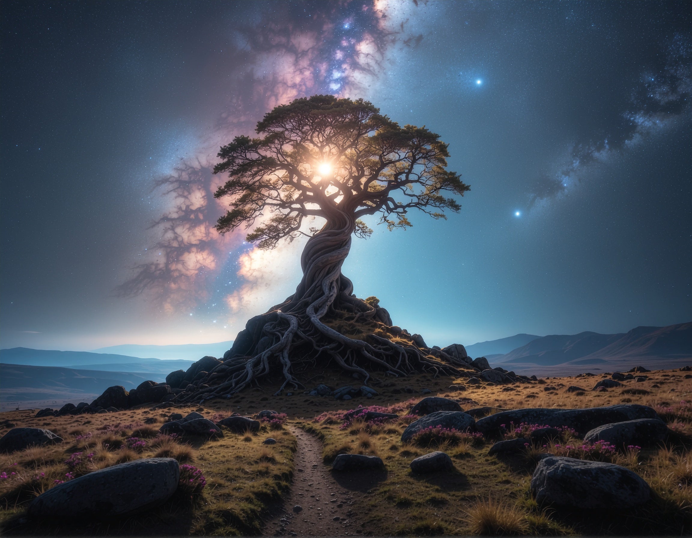 Leben in der Wüste – Digitales Kunstbild