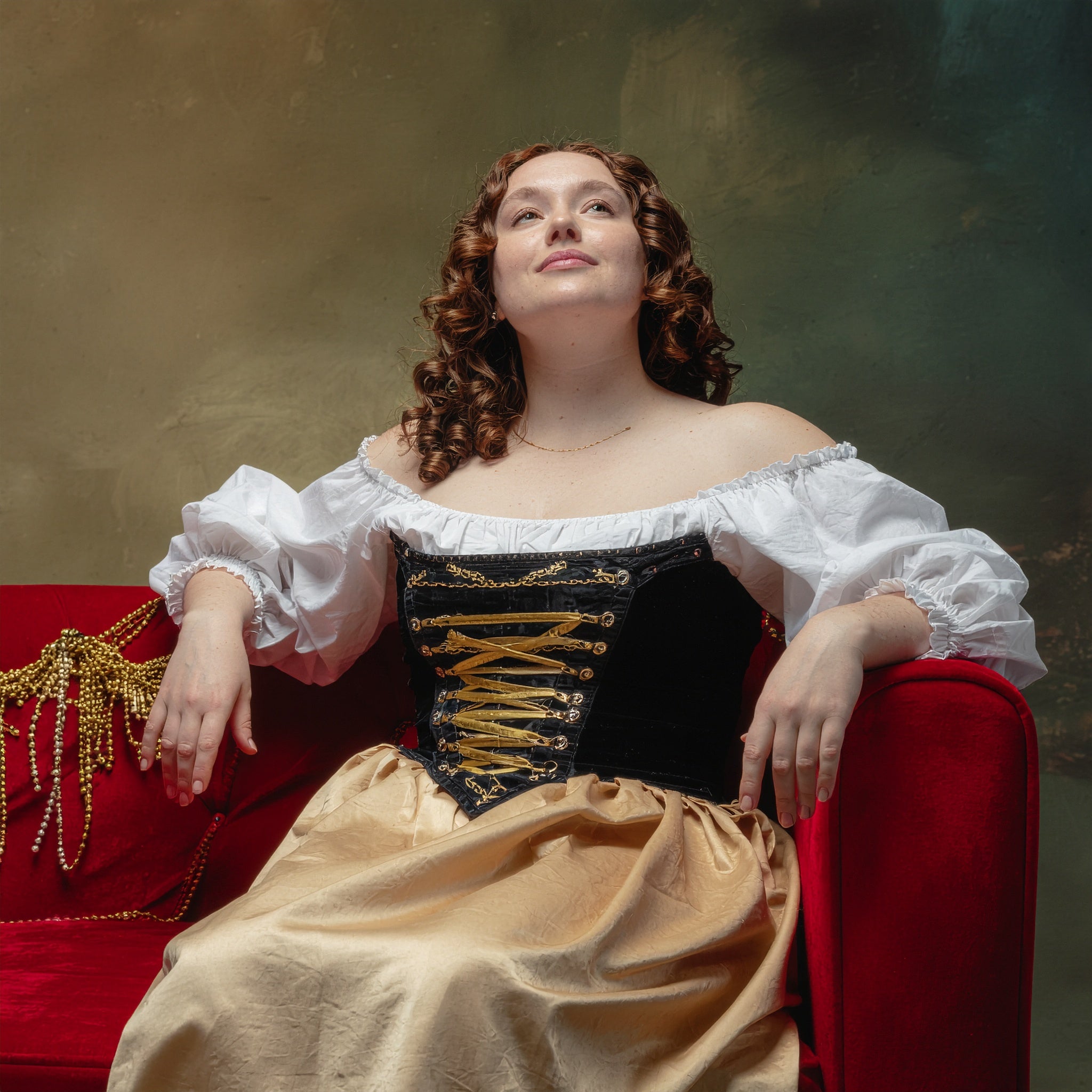 Frau im Mittelalterkostüm – Digitales Kunstbild