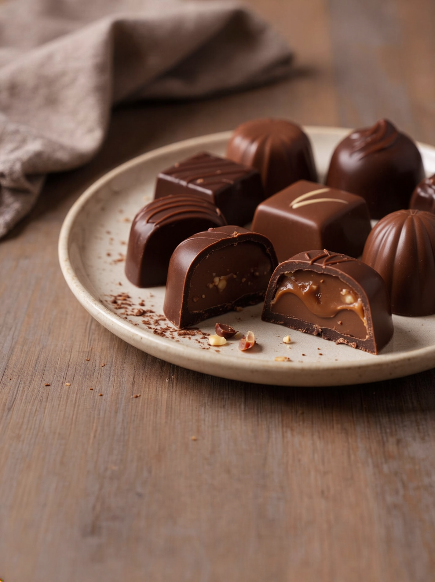 Gefüllte Pralinen – Digitales Kunstbild