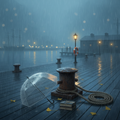 Rain Serenity – Hafen im Regen