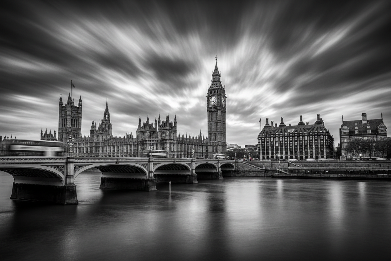 London, Brücke, Bridge, KI, KI-Bild