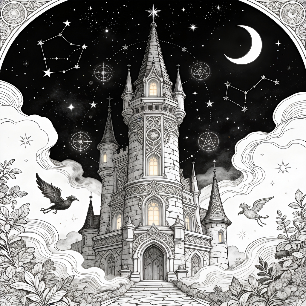 Ausmalbilder für Erwachsene – Fantasy Bundle (20 Bilder)