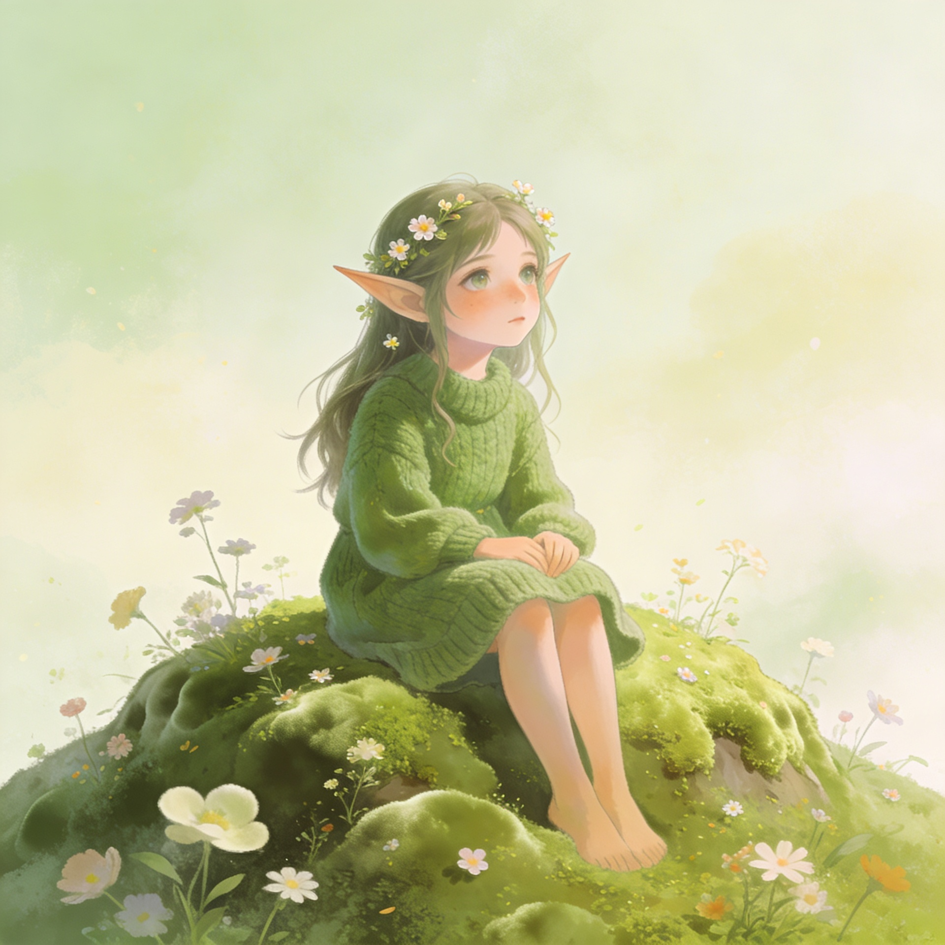 Das Elfenmädchen – Fantasy Kunstdruck